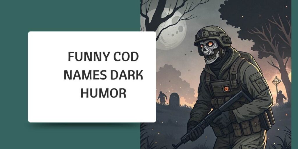 Funny COD Names Dark Humor