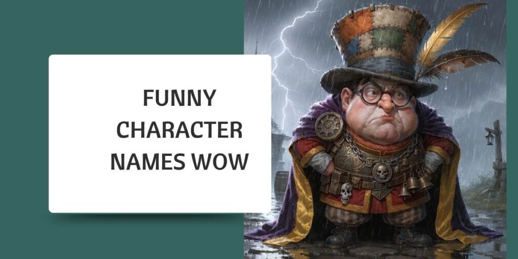 Funny Character Names WoW