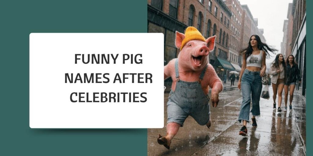 Funny Pig Names After Celebrities