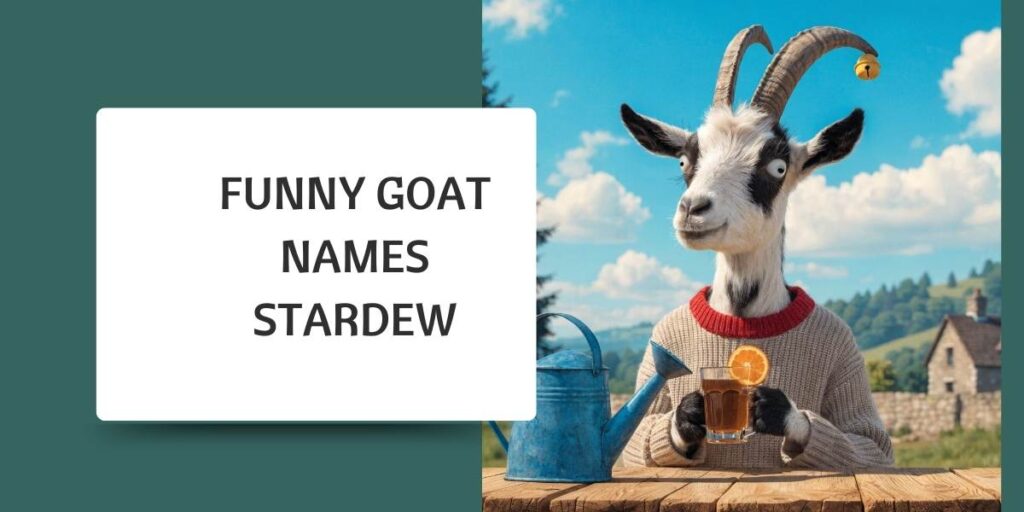 Funny Goat Names Stardew
