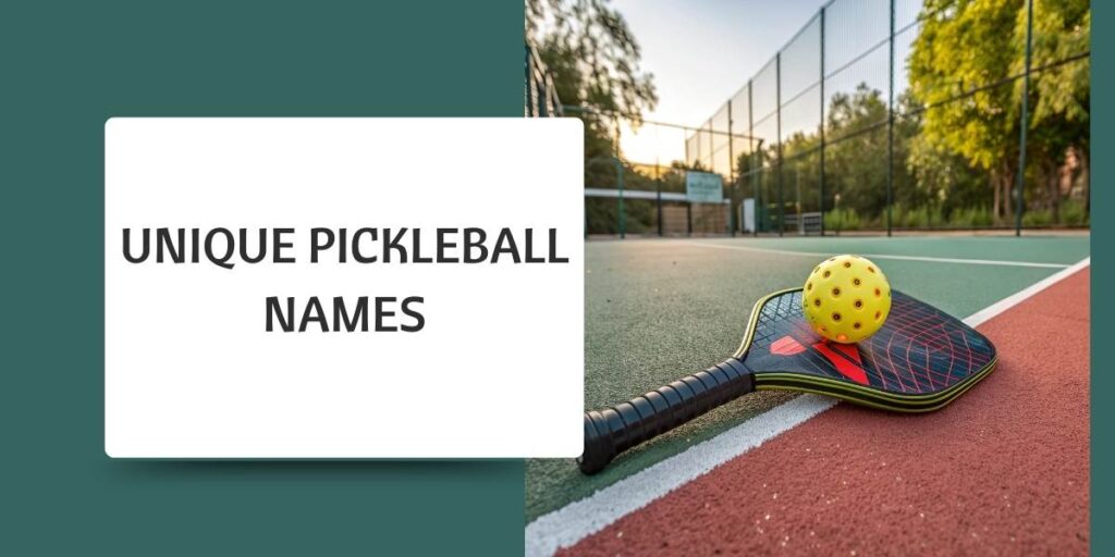 Unique Pickleball Names