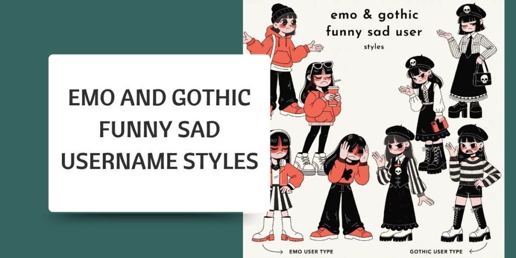 Emo and Gothic Funny Sad Username Styles