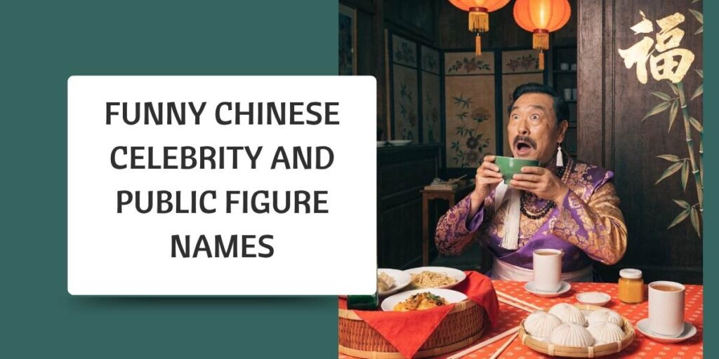 Funny Chinese Celebrity and Public Figure Names