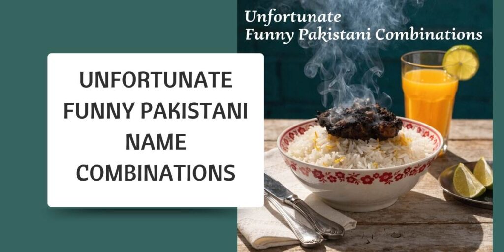 Unfortunate Funny Pakistani Name Combinations