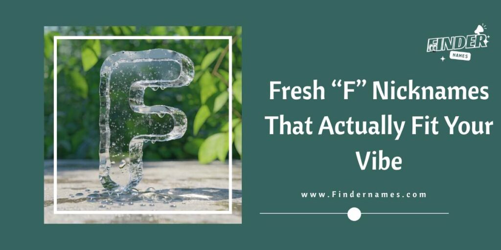 Fresh F Nicknames That Actually Fit Your Vibe