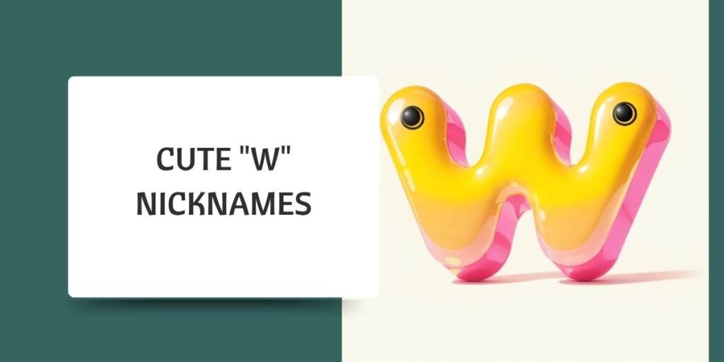 Cute "W" Nicknames